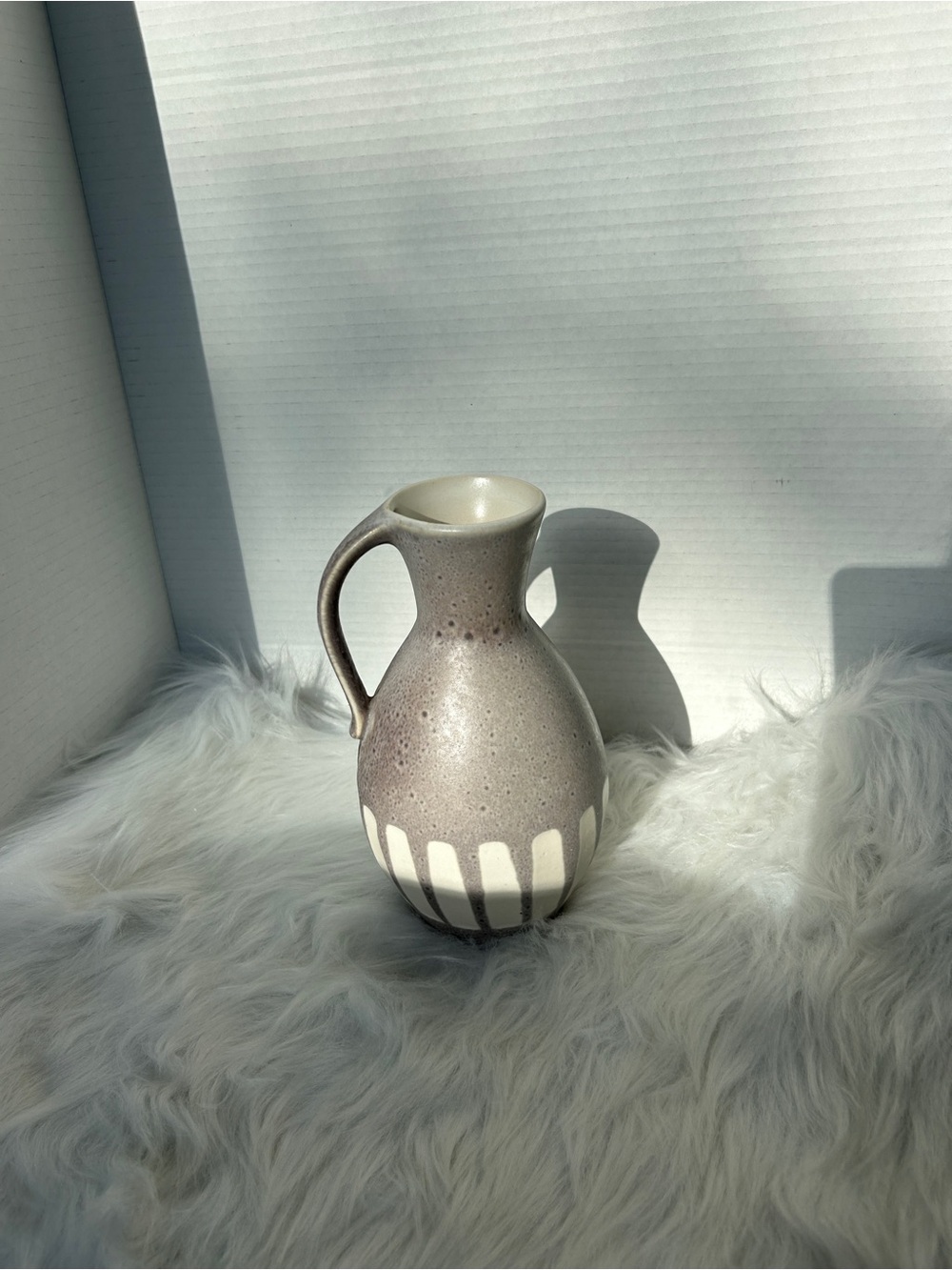 MCM West German Pottery Vase with markings.